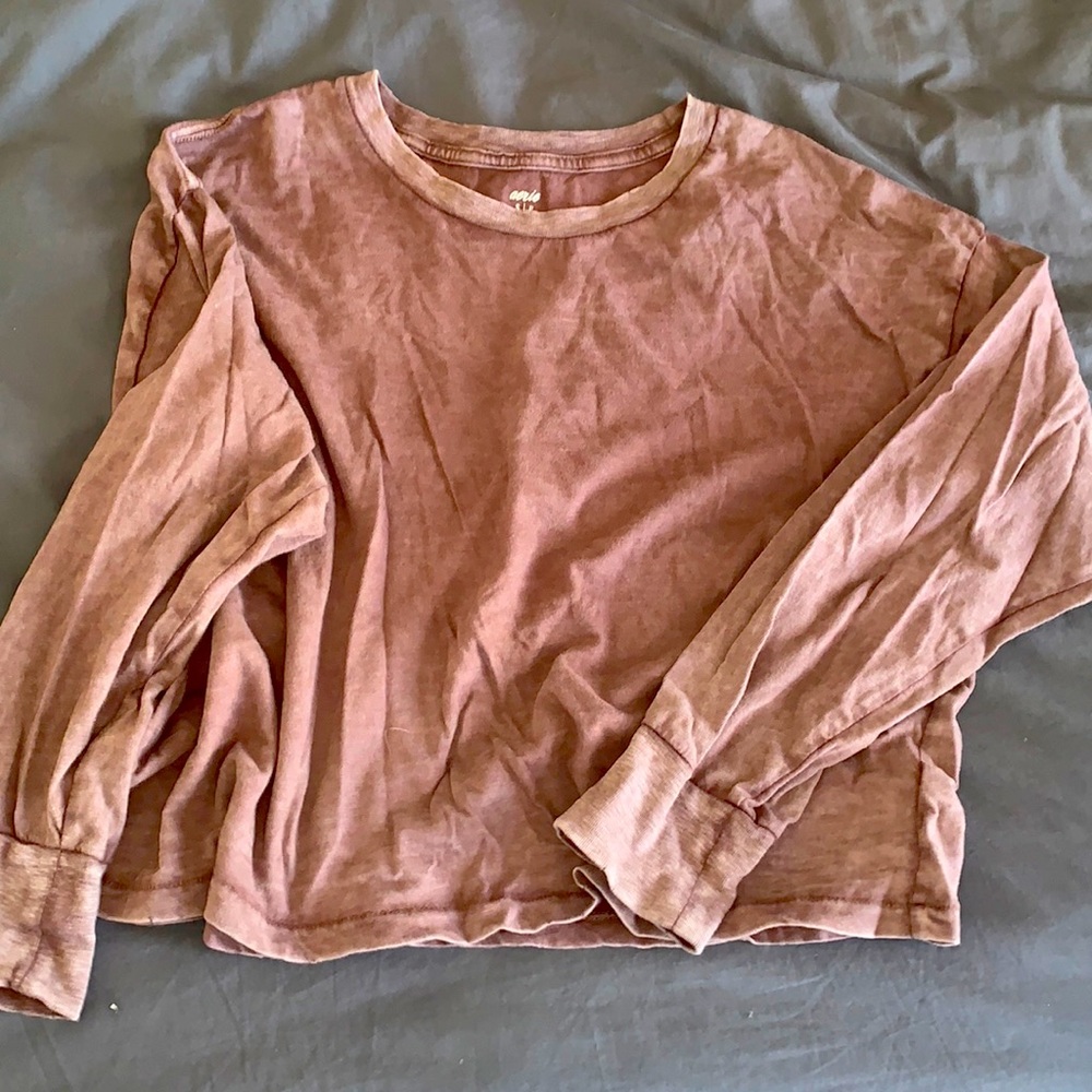 Aerie Distressed Long Sleeve